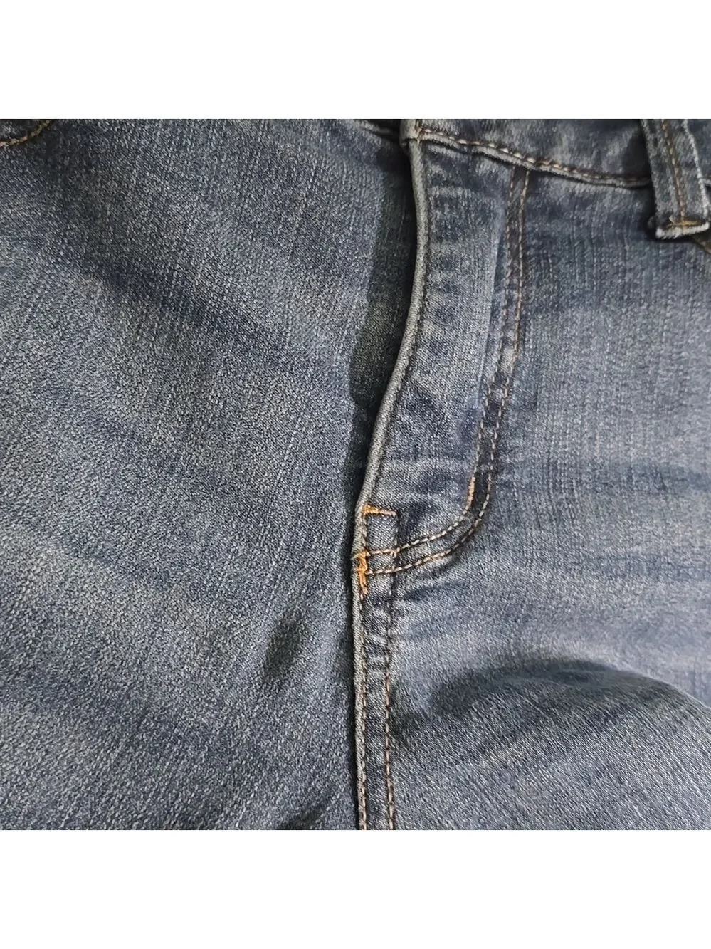 Democracy Jeans with Branded Button womens Size 2 Blue Ab Technology